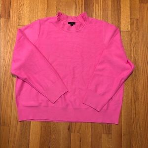 J. Crew Pink Ruffle Sweater size 2x